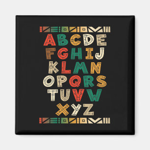 Aimant Alphabet Mélanine Mois de l'Histoire des Noirs Ens