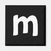 Aimant Alphabet minuscule m (Devant)