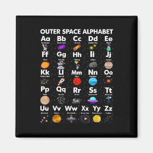 Aimant Alphabet spatial Astronomie Enseignant en sciences