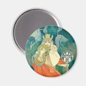 Aimant Alphonse Maria Mucha ~ Art Nouveau (Recto/Verso)