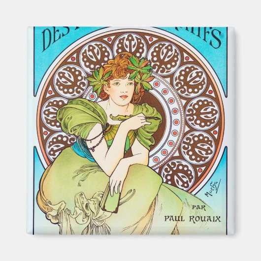 Aimant Alphonse Mucha (Devant)