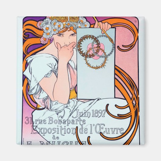 Aimant Alphonse Mucha (Devant)