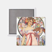 Aimant Alphonse Mucha (Recto/Verso)
