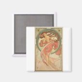 Aimant Alphonse Mucha - Danse (Recto/Verso)