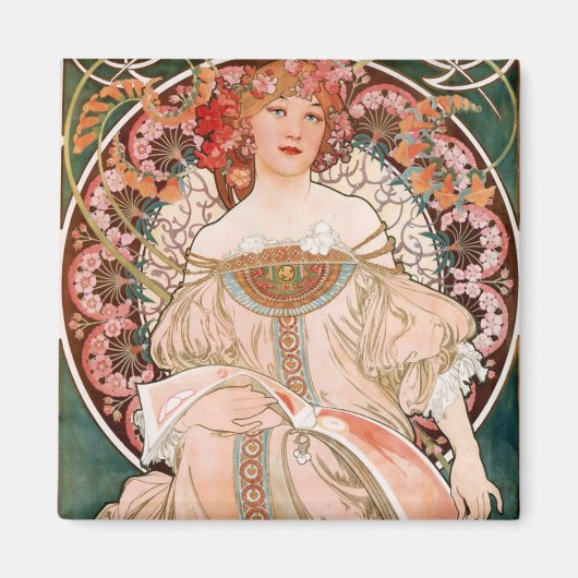 Aimant Alphonse Mucha F. Champenois (Devant)