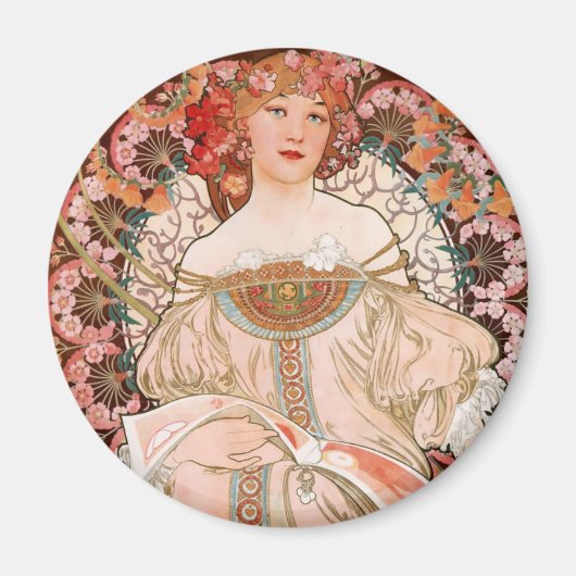 Aimant Alphonse Mucha F. Champenois (Devant)