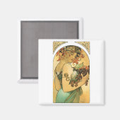 Aimant Alphonse Mucha ~ Fruit. 1897 (Recto/Verso)