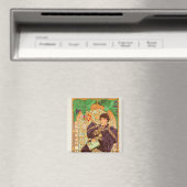Aimant Alphonse Mucha Prince et Dragon (In Situ (Lave-vaisselle))