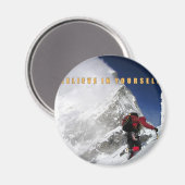 Aimant Alpiniste motivant (Recto/Verso)