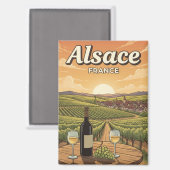 Aimant Alsace France Travel (Recto/Verso)