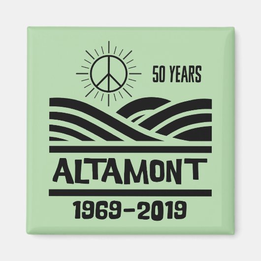 Aimant Altamont Speedway 1969-2019 50e anniversaire (Devant)