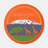 Aimant Altitude du Kilimandjaro (Devant)