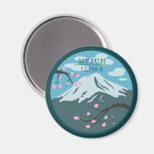 Aimant Altitude du Mont Fuji (Recto/Verso)
