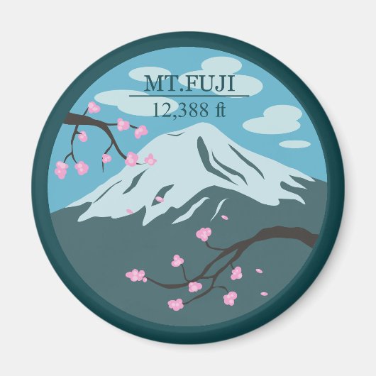 Aimant Altitude du Mont Fuji (Devant)