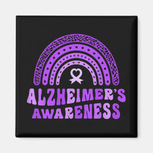 Aimant Alzheimer et #39 ; s Sensibilisation mignon pourpr