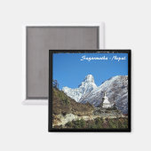 Aimant Ama Dablam & Stupa, Sagarmatha - Népal (Recto/Verso)