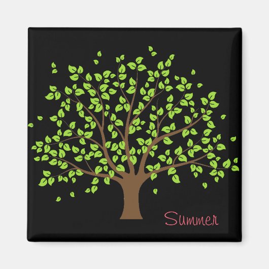 Aimant Amande d'arbre vert (Devant)