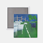 Aimant Amande de mouton noir (Recto/Verso)