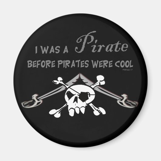 Aimant Amande de pirate cool (Devant)