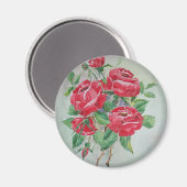 Aimant Amande de roses rouges (Recto/Verso)