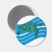 Aimant Amande de tortue de mer (Recto/Verso)