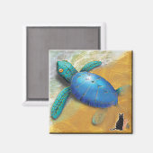 Aimant Amande de tortue de mer (Recto/Verso)