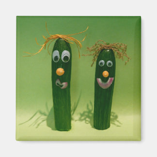 Aimant Amant Carré Concombre Drôle