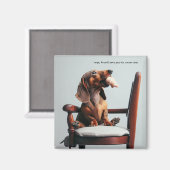 Aimant Amant Dachshund Ice Crème (Recto/Verso)