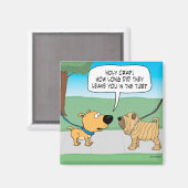 Aimant Amant frigo Shar-Pei Dog Rincé Drôle (Recto/Verso)