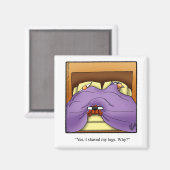 Aimant Amant Humour propriétaire de chien drôle (Recto/Verso)