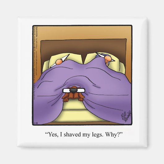 Aimant Amant Humour propriétaire de chien drôle (Devant)