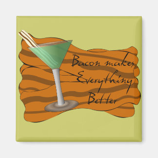 Aimant Amant martini Bacon Funny