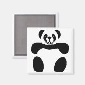 Aimant Amante de l'ours de Panda (Recto/Verso)