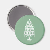 Aimant Amante d'hiver Knit Christmas Tree (Recto/Verso)