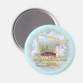 Aimant Amante du phare du Minnesota (Recto/Verso)
