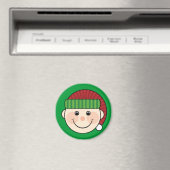 Aimant Amante Elfe de Noël Vert (In Situ (Lave-vaisselle))