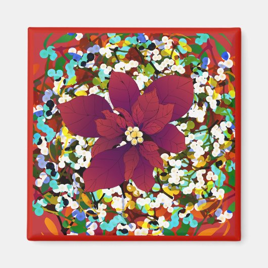 Aimant Amante rouge de Noël (Devant)