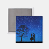 Aimant Amants sous une pleine lune  (Recto/Verso)