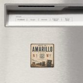 Aimant Amarillo Route 66 Coordonnées Souvenir (In Situ (Lave-vaisselle))