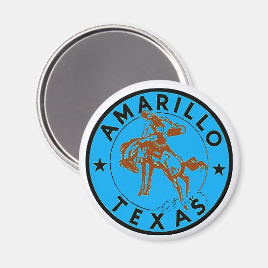 Aimant Amarillo TX Vintage (Recto/Verso)
