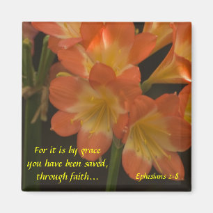 Aimant Amaryllis orange
