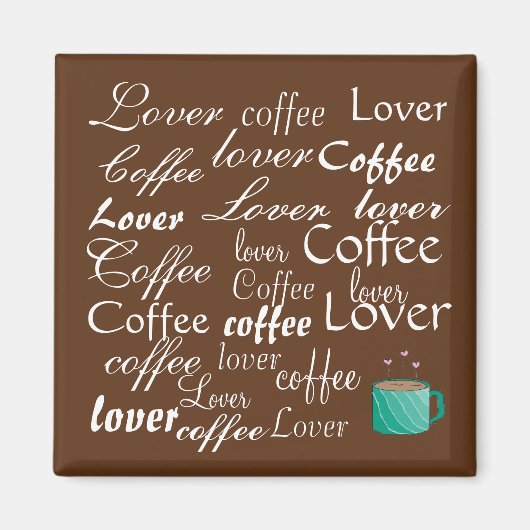 Aimant Amateur de café (Devant)