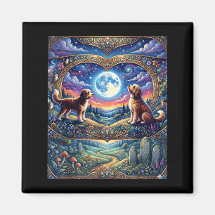 Aimant Amateur de chien doodle de montagne aventure dans