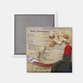 Aimant Amateur de vin cool Magnet! (Recto/Verso)