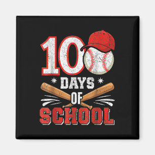 Aimant Amateurs De Baseball Rétro Garçons 100ème Jour De