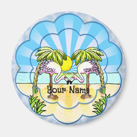 Aimant Amateurs de Flamant rose (Devant)