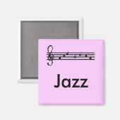 Aimant Amateurs de jazz violet (Recto/Verso)