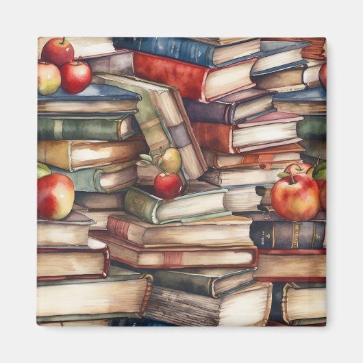 Aimant Amateurs de livres et enseignants (Devant)