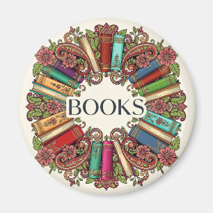 Aimant Amateurs de Livres Lecteurs Écrivains Bibliophiles