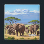 Aimant Amboseli Parc National Kenya Elephants<br><div class="desc">Le parc national d'Amboseli, situé dans le sud du Kenya, près de la frontière avec la Tanzanie, est l'une des destinations safari les plus emblématiques d'Afrique. Célèbre pour ses vastes plaines et son cadre époustouflant du Kilimandjaro, le parc offre des vues imprenables sur la carte postale de la faune silhouette...</div>
